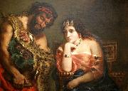 Eugene Delacroix Cleopatra and the Peasant painting